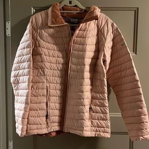 Women’s Baby Pink Columbia Zip-Up - Size L